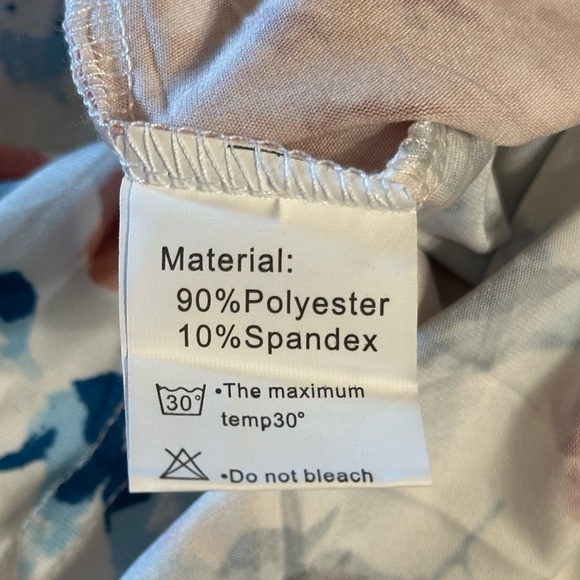 NWT Wneedu Womens Maxi Dress Size Small Hawaiian Floral Print Casual Sleeveless - Picture 4 of 14